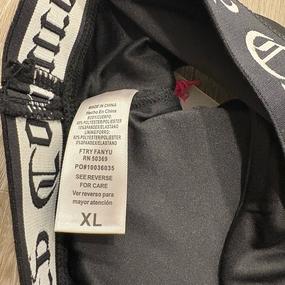 Juicy Couture Black Sports Bra Size XL NWT - Picture 5 of 5